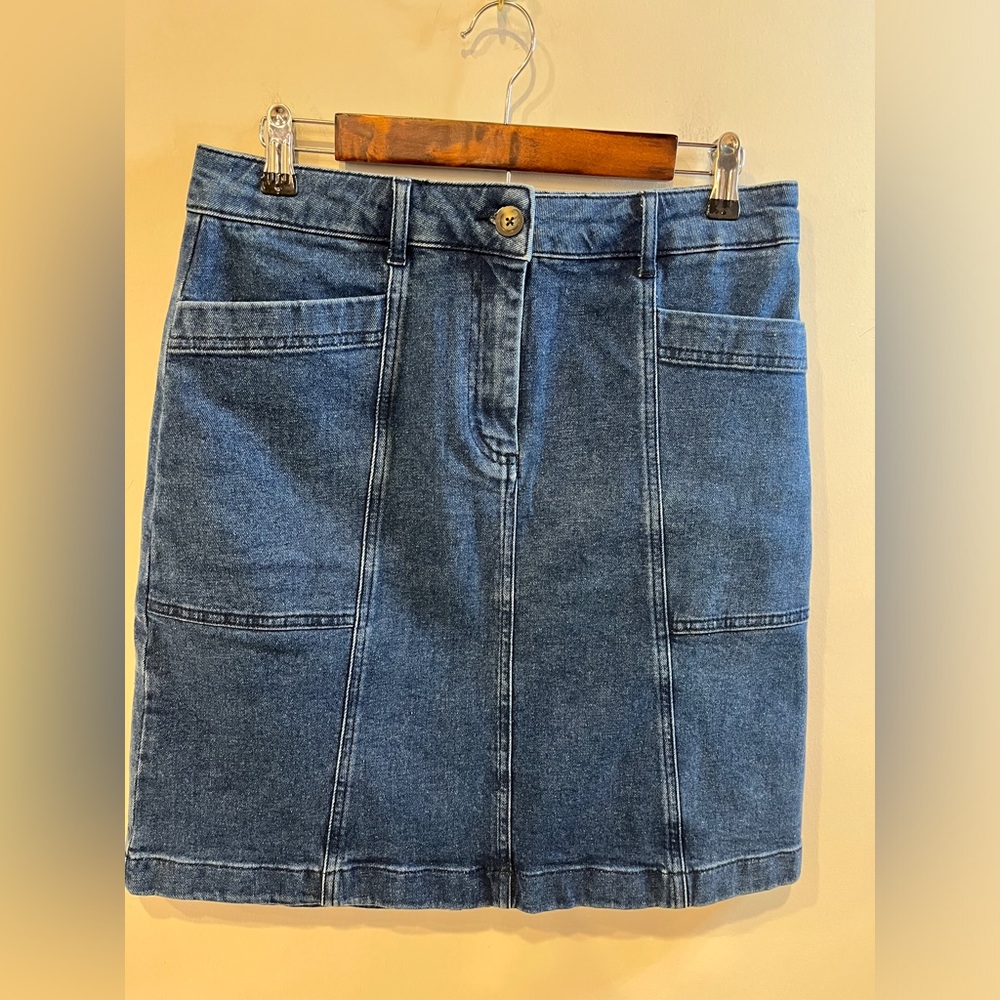 Boden Womens Denim Skirt Size 8